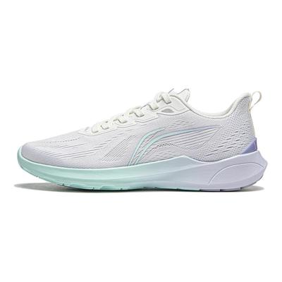 Li Ning Lehké Pohodlné Tlumící Odolné Nízké Neformální Běžecké Boty Dámské tenisky Bílá Fialová ARSU016-1