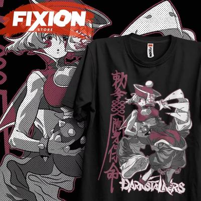 New Year DarkStalkers EB Anime Tshirt Manga Gift for Anime Enthusiasts Cotton Mens Tshirt