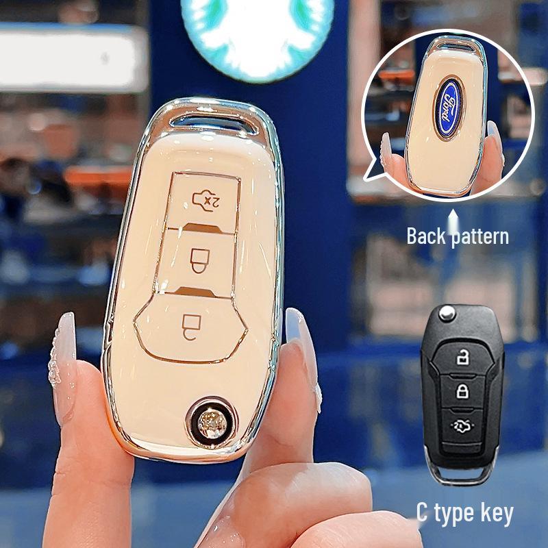 Ford Key Cover for Focus, Mondeo, Edge, Escort, Taurus, EcoSport, Mustang