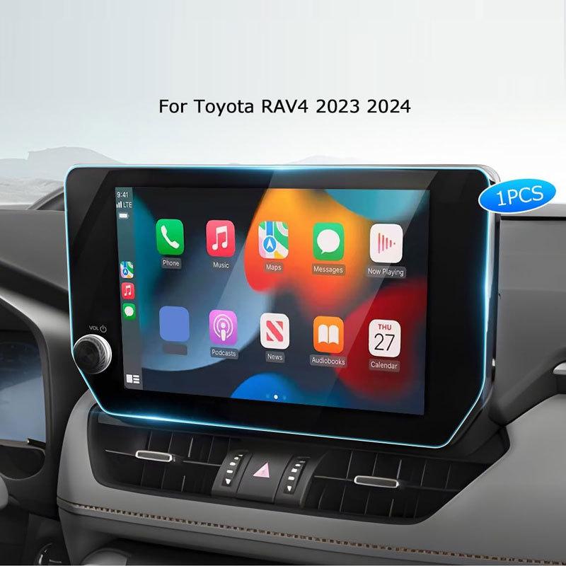 Tempered Glass Screen Protector For Toyota RAV4 2023 2024 10.5 Inch Car Infotainment Radio GPS Navigation Lcdscreen Inteior