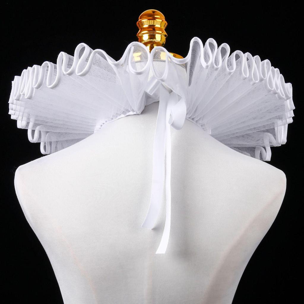 Karnaval Palyaço Fırfırlı Yaka - Retro Cosplay Aksesuarı