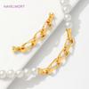 18K Gold Plated Brass Connectors Clasps,Fasteners For Bracelet Accessories,Clasp For Jewelry,DIY Necklace Making Supplies