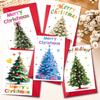 10 Cartoon Christmas Greeting Card Envelopes Set With A Variety Of Creative Christmas Greeting Cards