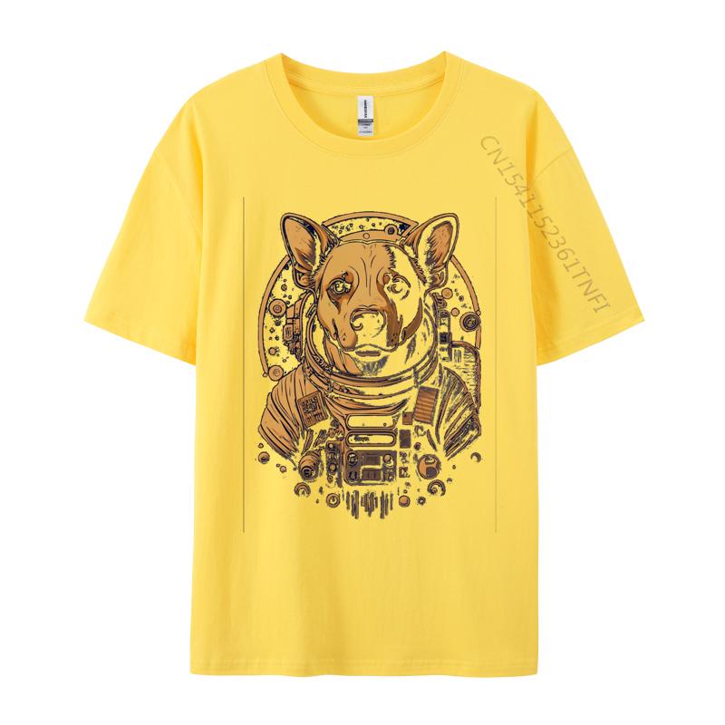 Lancashire Heeler Dog Astronaut Tshirt NEW YEAR DAY Cotton T Shirt Printed Large Size T Shirt Harajuku