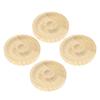 10pcs Bead Bracelet Display Tray Multipurpose Stylish Elegant Round Shape Solid Wood Jewelry Tray