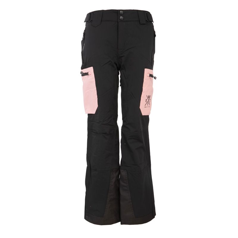 

Лыжные брюки WATTS Unisex, черно-розовые XS чёрный