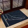Monza Race Track Autodrome Themed Antislip Durable Polyester Home Decorative Large Size Logo Design Durable Floor Mat For Living Room Restaurant