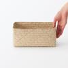 MUJI Seagrass Wickerwork Organizer 15cm Wide X 25cm Deep X 12cm 83411930 Basket, Large, Rectangular, Approx. High,
