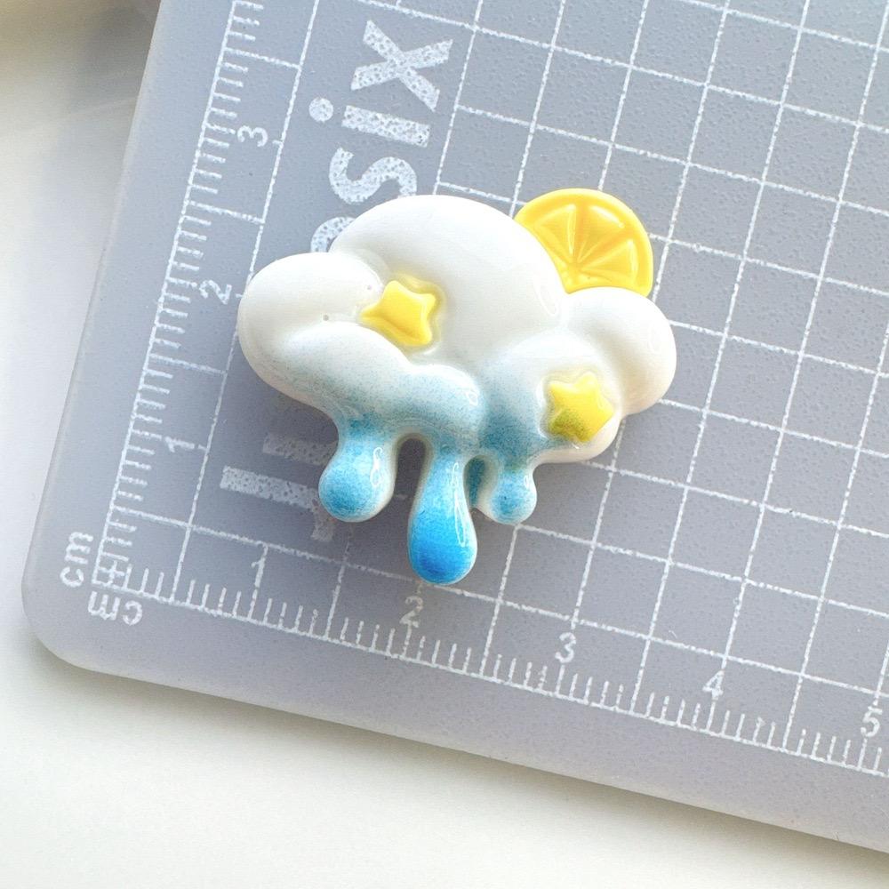 10Pcs New Cute Cartoon Unicorn, Rainbow, Ice Cream Series Flat Back Resin Cabochons Scrapbooking DIY Jewelry Craft Decoration