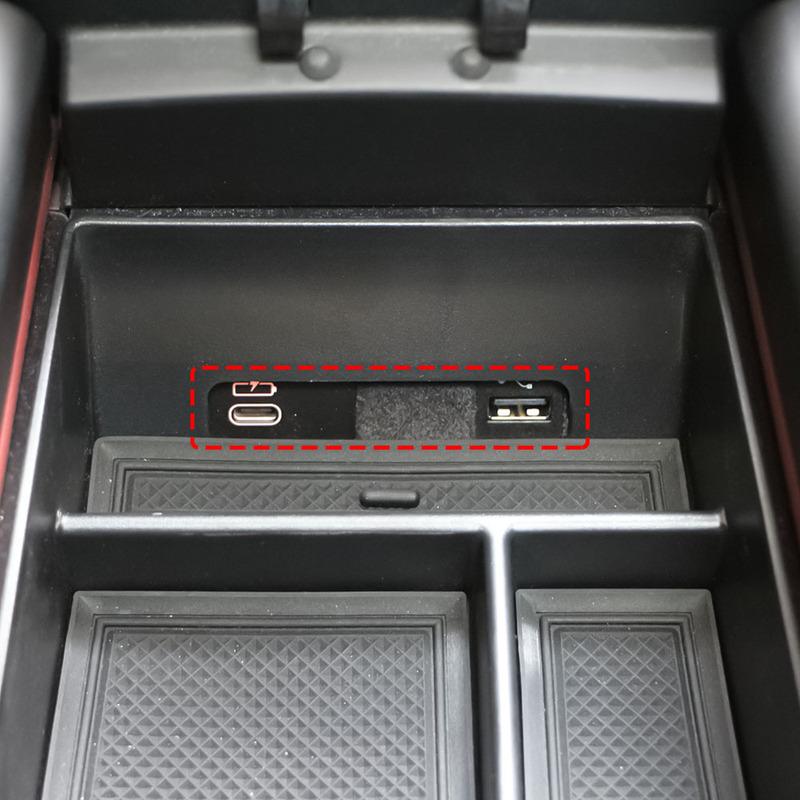 Opbergbox Middenconsole Auto voor BMW X5 G05 X7 G07 2019-2022 X6 G06 2020-2023 ABS Siliconen Matten Armleuning Organizer