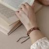 New Chinese Colorful Bead Bracelet for Women Antique Elegance Adjustable Multi Layer Stackable Hand Jewelry