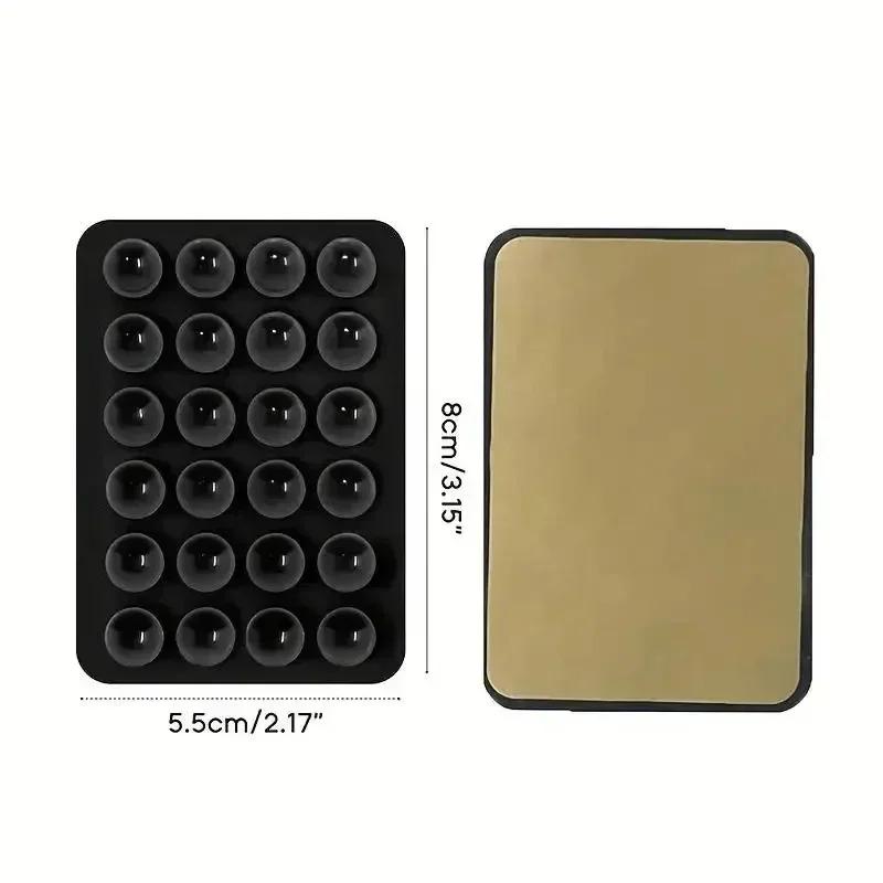 Mobile Phone Stand Square Silicone Suction Cup Multi-functional Suction Cup Wall Frame Square Non-slip Single-sided Box