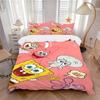 Spongebob Friends Adventure Print 3Pcs Bedding Setduvet Cover With 2 Bedropillowcase Home Birthday Gift