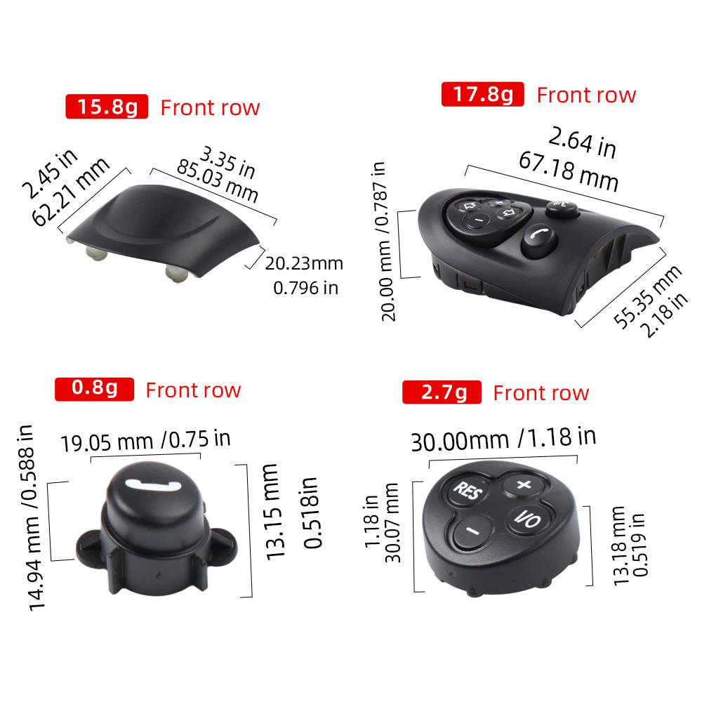 Car Steering Wheel Multifunction Cruise Control Switch Button Cover Trim For BMW Mini Cooper Paceman R55 R56 R60