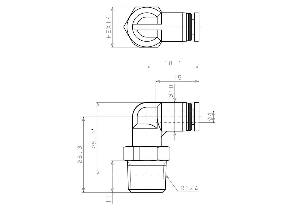 Japan PISCO PP L-Bend Connector: PPL4-01, PPL4-02, PPL6-01, PPL6-02, 03.