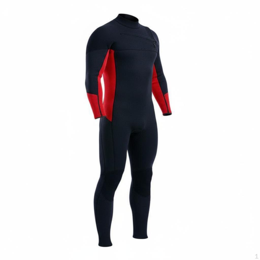 Wetsuit, 2/3mm Full Torso, Warm, Quickdry, for Diving, Surfing S Blue