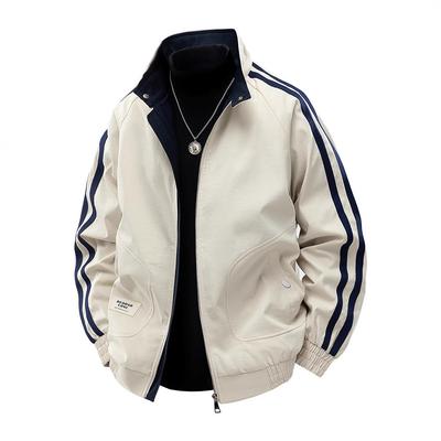 Spring New Stand-up Collar Jacket Men's Jacket Men's Clothing Plus A Large Size Casual Baseball Uniform Top