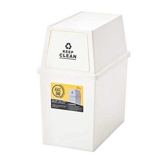 

Trash Can with Lid White W28 x D45 x H51cm Azumaya-kk LFS-760WH белый