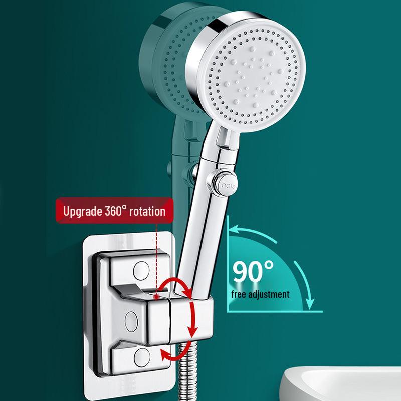 Adjustable Punch-Free Shower Head Holder - Wall Mount Bathroom Rain Shower Hanger