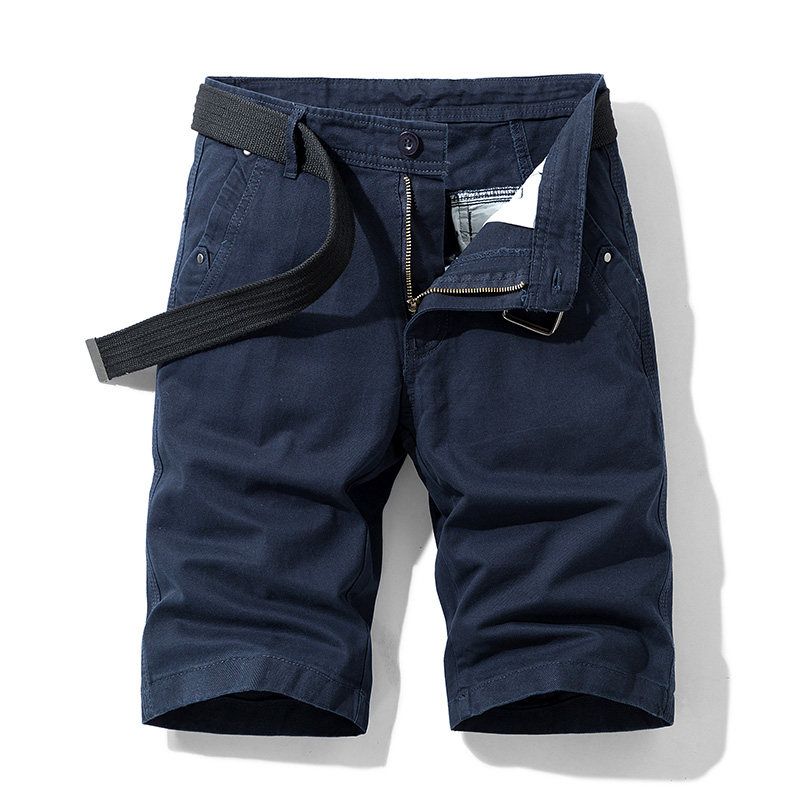 Export Export Tail Goods Multi-Pocket Pure Cotton Workwear Shorts Summer Men's Plus Size Loose Casual Straight-Leg Half Length Middle Pants