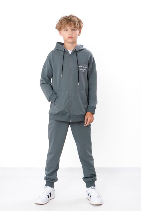 

Tracksuit (boys) – Zip Hoodie & Joggers, Casual Sport, Any season, 6421-057-33-1 HC 146 темно-сірий колір