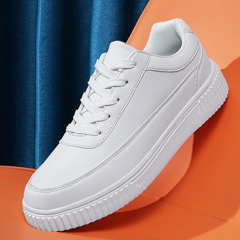 Autumn and winter large size 48 shock-absorbing skateboard shoes men's sports and leisure shoes 47 trend white shoes couple shoes
