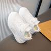 Girls' Sports Shoes 2025 Spring and Autumn New Children's Dad Shoes Leather Board Shoes Boys Breathable Casual Running Shoes