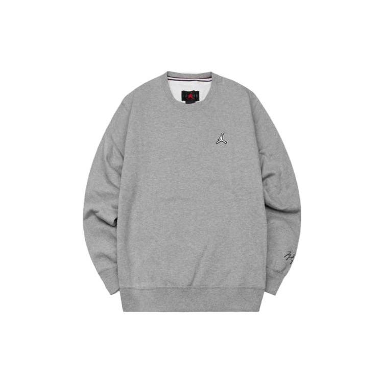 Jordan Sweatshirts Men s Gray Crew Neck Thickened Regular DN7957-091 S