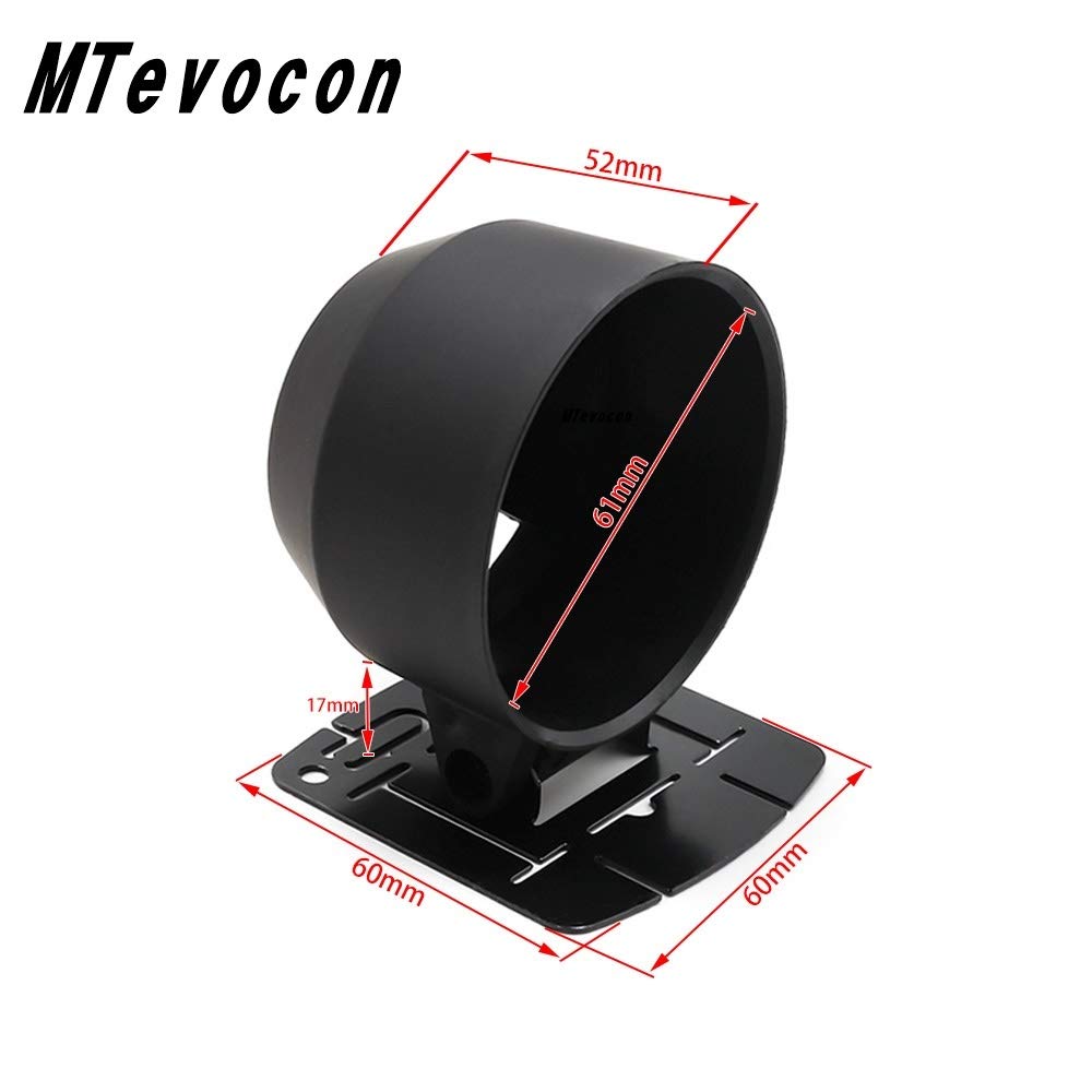 [MTEBOCON] General Purpose Pillar Meter Panel 60Ø Black Thin Holder
