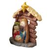 Nativity Statue Scene Set Holy Manger Christmas Crib Figurines Miniatures Ornament Church Gift Home Decorations
