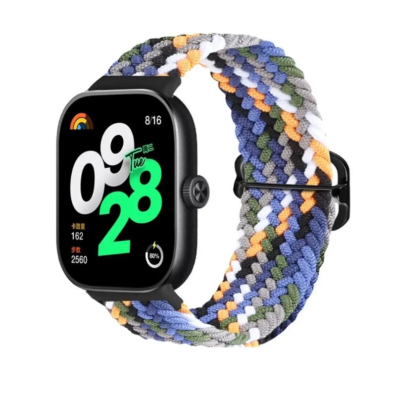Nylon Strap For Xiaomi Mi Band 7 9 8 Pro Elastic adjustable Braided solo loop Replacement belt Bracelet Correa Redmi watch 4 5 6