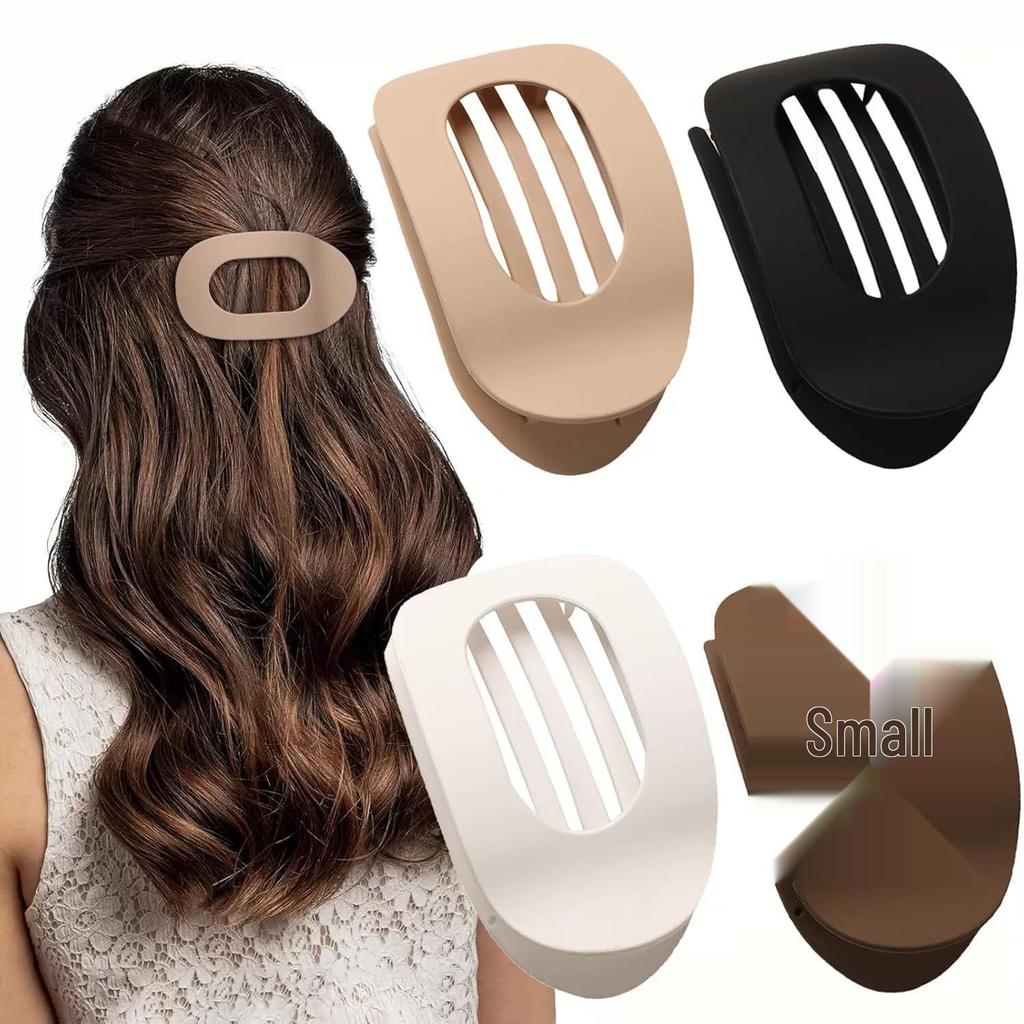 Curved Oval Updo Hair Claw - Temperament Shark Clip