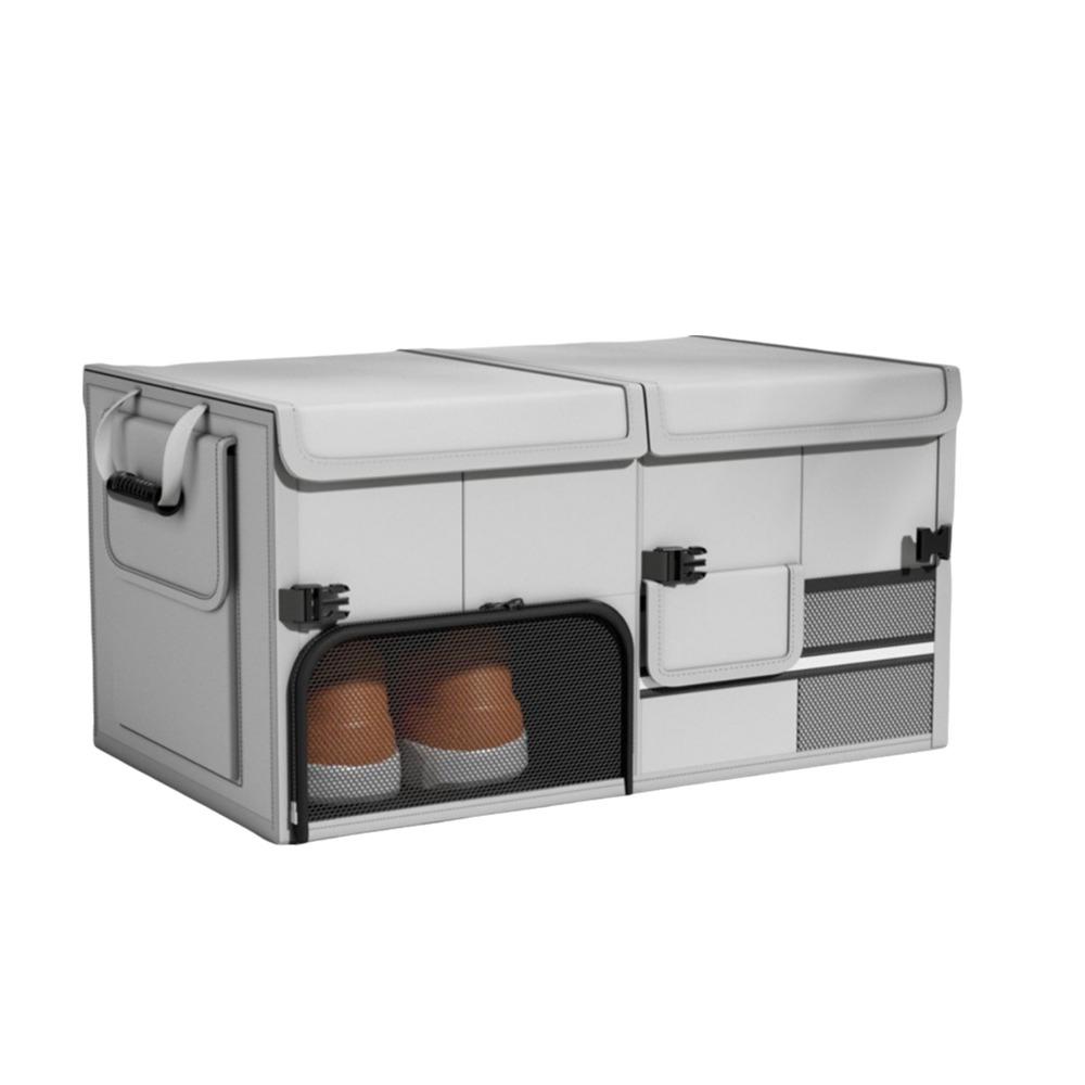 60L Trunk Storage Box Large Capacity Car Trunk Organizer Camping Car Storage Box  Camping