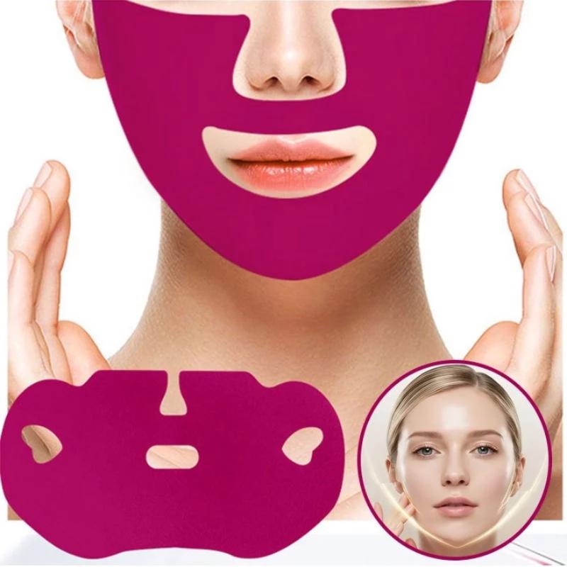 Doppel-V-Form Kinnreduzierer Gesichtsmaske Straffend Lifting Für schlaffe Haut Elastisches Band Für Hautpflege