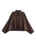 Spring New Arrival Casual Versatile Women's Velvet-Like Texture Stand-Collar Flight Jacket Coat