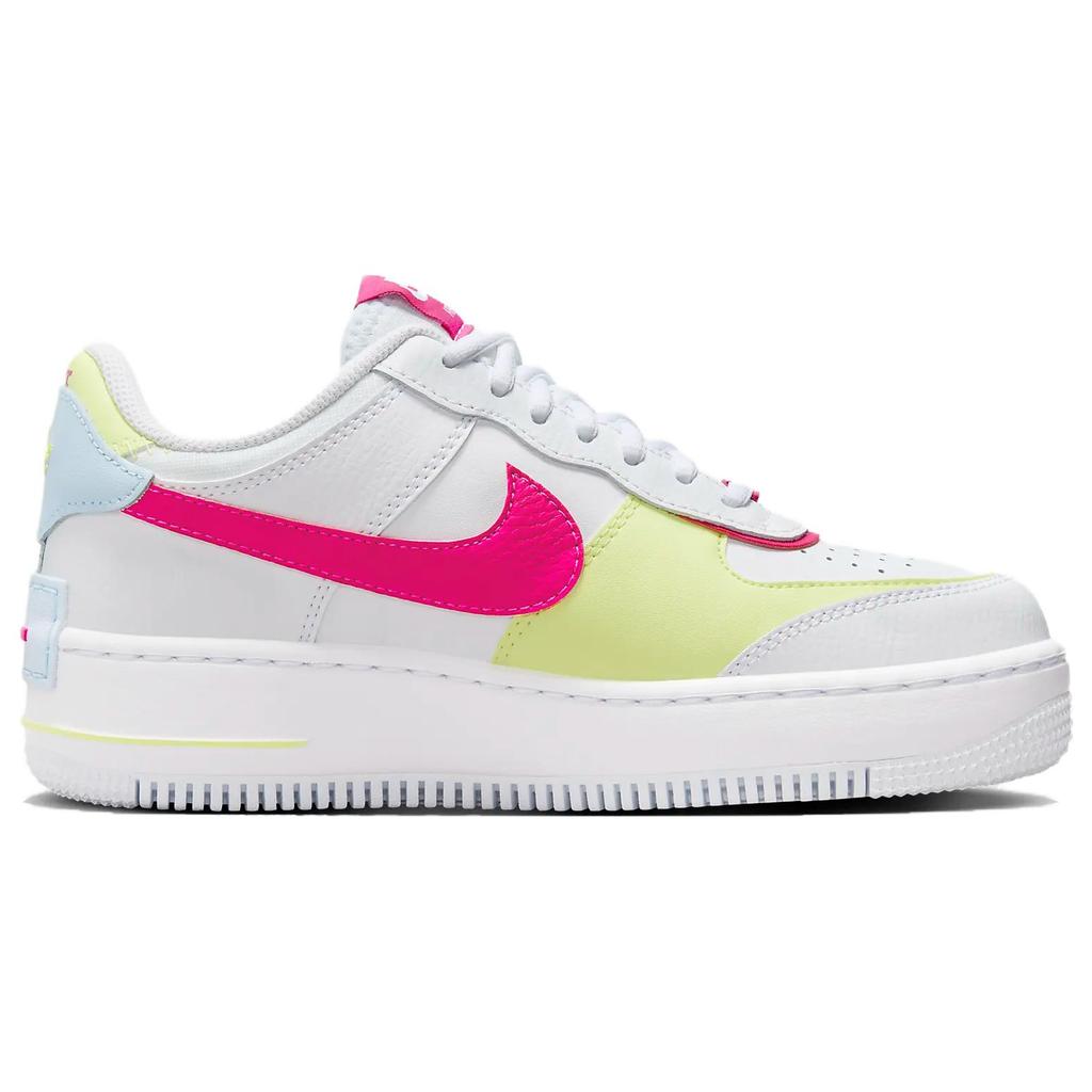 New Nike Air Force 1 Shadow White Blue Tint Fireberry Women's FQ8885-100