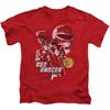POWER RANGERS RED RANGER Toddler Kids Boys Graphic Tee Shirt 2T 3T 4T 4 5-6 7 Unisex T-Shirt