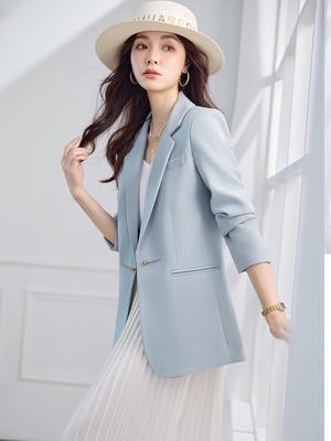 Women's High-End Petite Blazer - 2026 Spring Versatile Fashion Jacket with Goddess Vibes for Commute
