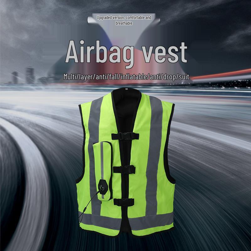 Huanqiu Motocyklová airbagová bezpečnostní vesta HQ-MY-001: Nafukovací ochranné jezdecké vybavení proti pádu