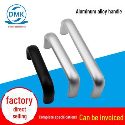 Mânere pentru dulapuri de distribuție industriale DMK224, Aliaj de aluminiu negru îngroșat