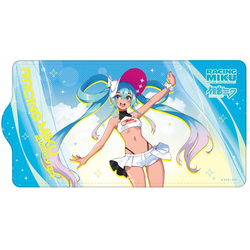 Caravan Racing Miku 2024 Summer Holiday Ver. Key Case, Approx. 110 x 57 x 15mm, Made of PU Leather and Zinc Alloy
