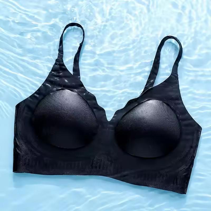 All Of Me Summer Ultra-thin Ice Silk Bras Underwear Women's Seamless No Steel Ring Gathering Bralette Ladies' Cool Feeling Breathable Bras
