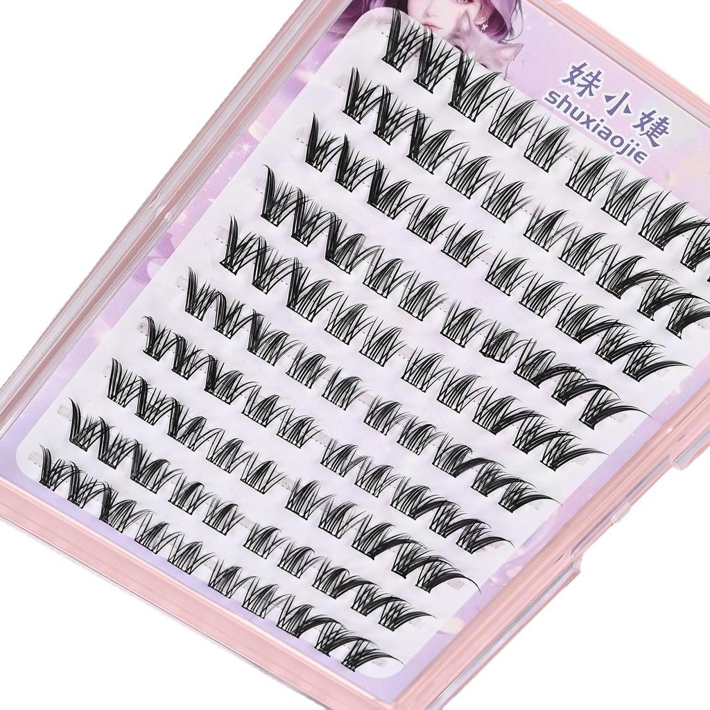 Natural DIY Segment Cluster Adhesive-Free Nine-Tail Fox False Eyelashes