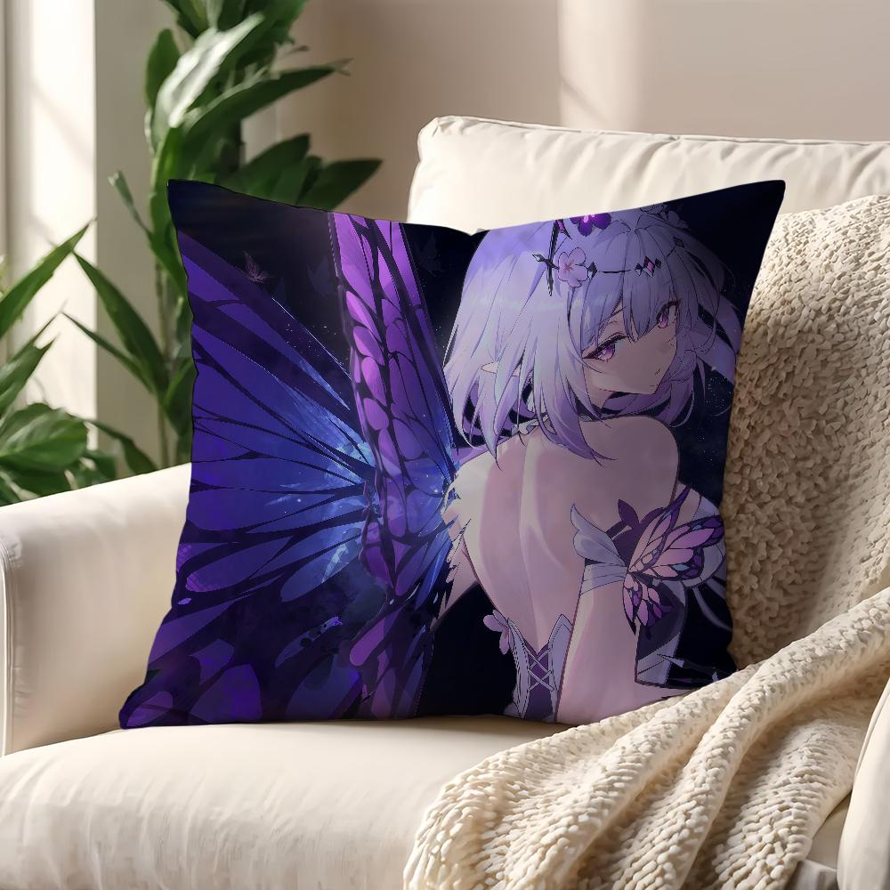 Game Castorice Game Honkai Star Rail cushion cover Pillow Cover Decoration Room Home Sofa living Office Car Nordic Simplicity
