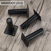 4 Pcs Furniture Legs, Metal Cabinet Legs, 6 Inches/15 Cm Adjustable Furniture Support Feet for Kitchen Shelves Sofa Table Chair Desk Cupboard Furnitur