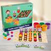 Vegetable Wooden Fruit Farm Color Recognition Sorting Game Kids Toy Educational