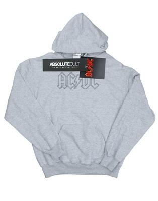 Womens/Ladies Black Outline Logo Hoodie