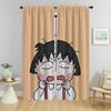 Chibi Marukos Kitchen Curtains 2 Pieces Partition Living Room Curtain Halloween Decoration Curtains for Bedroom Shades Blackout