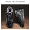 Leather Men's Boots 2023 Winter Platform Warm Fur Ankle Short Lace Up Fashion Novelty Concise Casual Work Shoes Botas 2023
