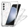 For Samsung Galaxy S24 FE Case Clear Acrylic TPU Hybrid Phone Cover with Laser-printed Film